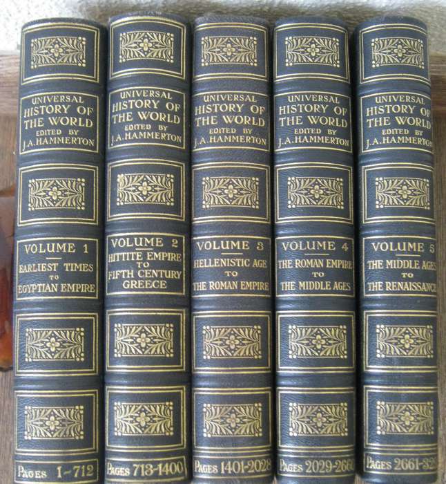 Universal History of the World - 5 Volumes  Fully Illustrated