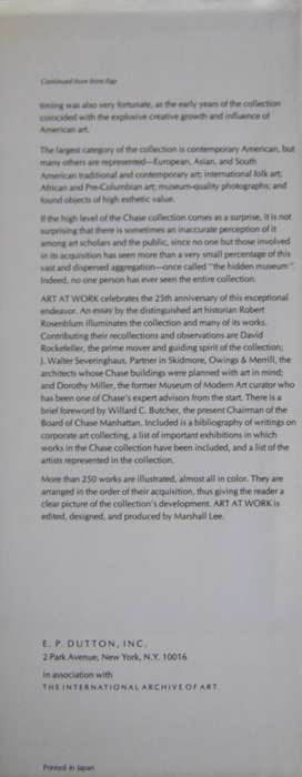 Art at Work The Chase Manhattan Collection
