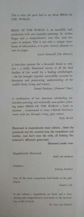 Birds of the World Oliver L. Austin. Illustrated by Arthur Singer.