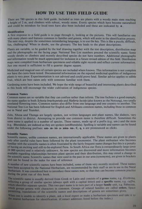 The Complete Field Guide to Trees of Natal, Zululand & Transkei