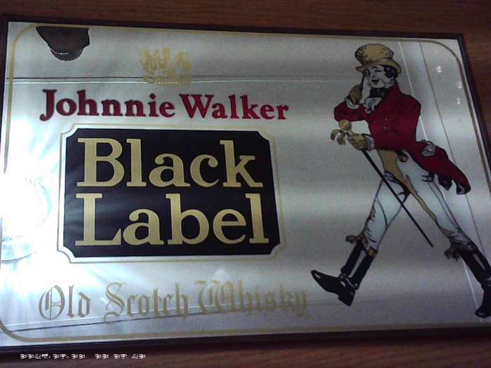 Johnnie Walker Black Label Bar Mirror