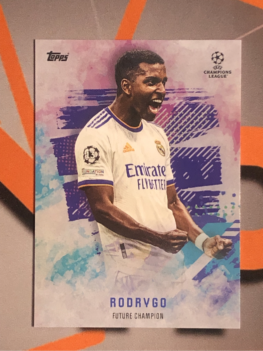 Rodrygo Topps 2022 Soccer trading card
