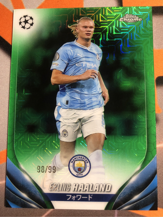 Erling Haaland NUMBERED out of 99 Rare Topps Bundesliga 2024 Soccer trading card 