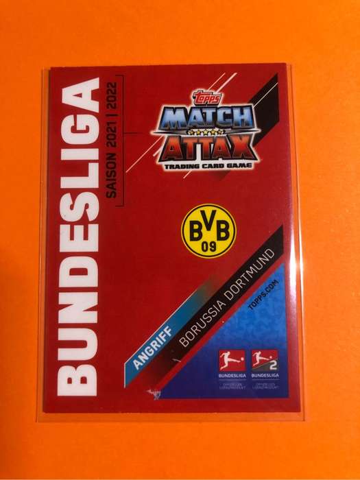 Erling Haaland 100 CLUB Topps Match Attax Bundesliga 2021 soccer trading card