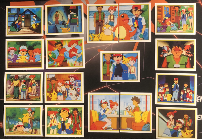 Pokémon OG Bundle of RARE 17 Vintage 2000s Topps stickers (Near Mint condition)