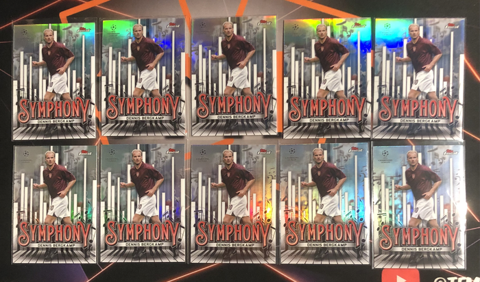 Dennis Bergkamp Refractor NEW Symphony Topps Finest 2025 soccer trading card