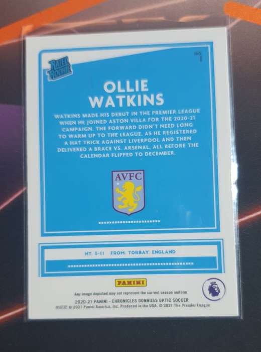 Ollie Watkins Rated Rookie 2020-21