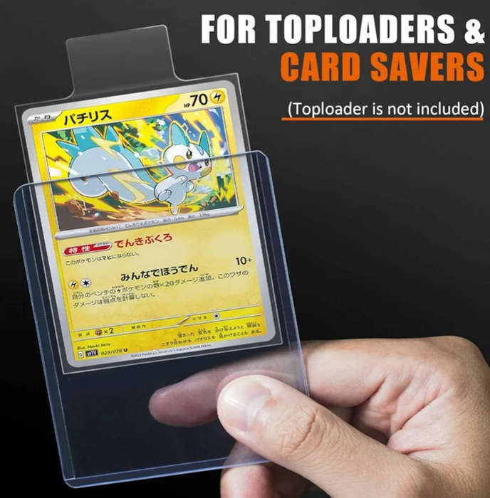 Tabbed sleeve to use for trading card grading submissions