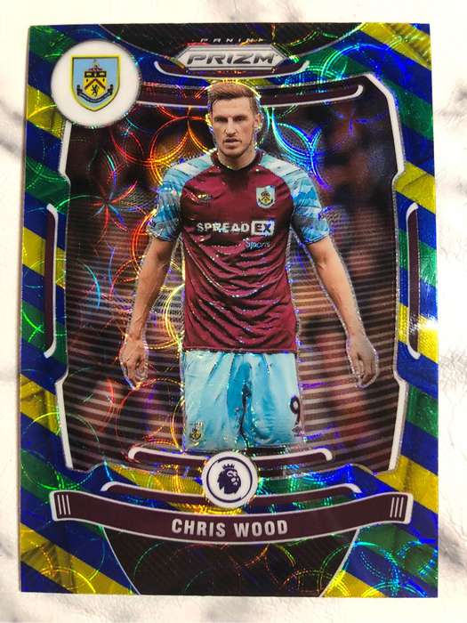 Chris Wood SUPER Rare Choice Exclusive Prizm 2021 Soccer Trading card