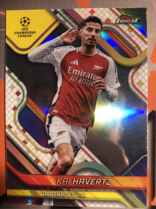 Kai Havertz Arsenal REFRACTOR NEW Topps Finest 2025 soccer trading card