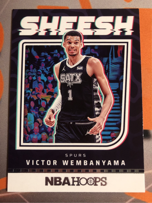 Victor Webanyama SHEESH NBA Hoops 2024 Basketball trading card