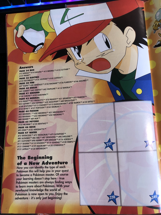 VINTAGE Pokemon Topps Merlin 1999 Series 1 SUPER rare EMPTY  Sticker album (EXCELLENT Condition)