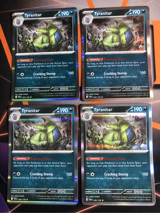 Tyranitar HOLO 095/159 Pokemon trading card