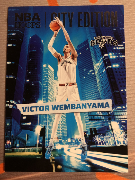 Victor Webanyama City Edition NBA Hoops 2024 Basketball trading card