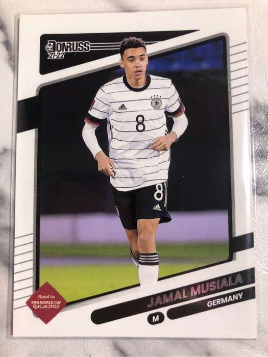 Jamal Musiala Donruss 2021 Road to Qatar Soccer trading card