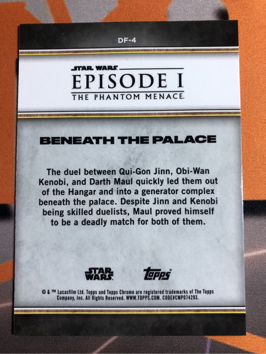 Duel of the Fates BLUE SAPHIRE Topps Star Wars trading card 