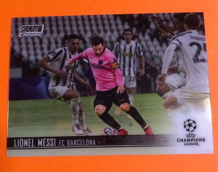Lionel Messi RARE 2020 Topps Chrome Stadium club Soccer trading card