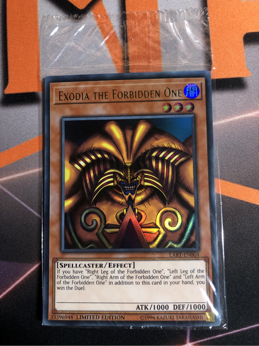 Ultra RARE EXODIA Sealed set of 3 LART-EN002, EN004 & EN005 NEAR MINT YuGiOh trading cards