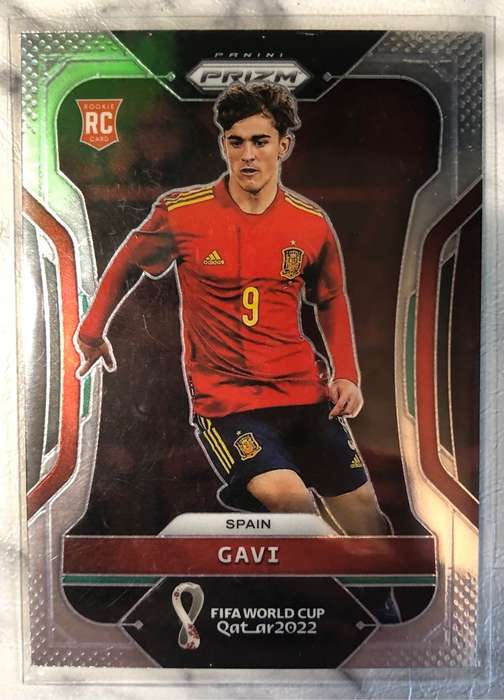 Gavi ROOKIE 2022 PRIZM World Cup soccer trading card
