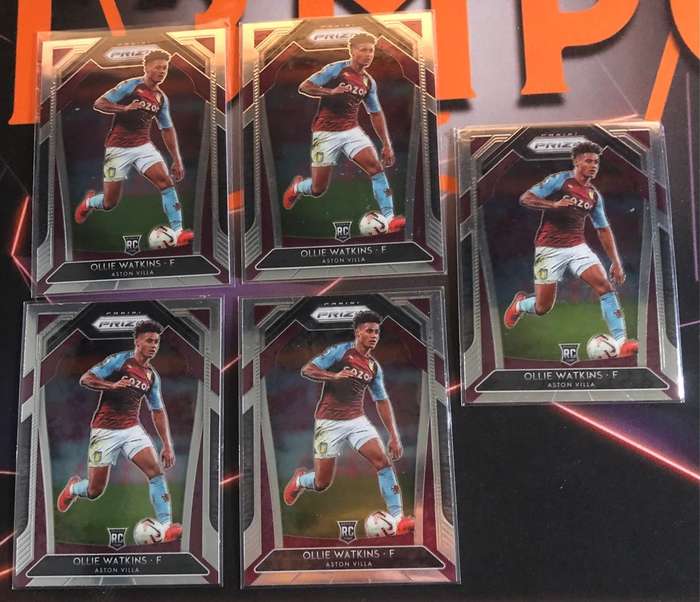 Ollie Watkins ROOKIE 2020 EPL Prizm Soccer trading card