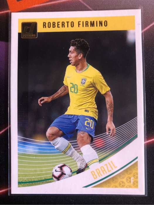 Roberto Firmino RARE 2018 Donruss Soccer trading card