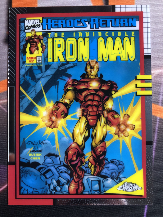 Iron Man Topps chrome 2024 NEAR MINT Marvel trading card