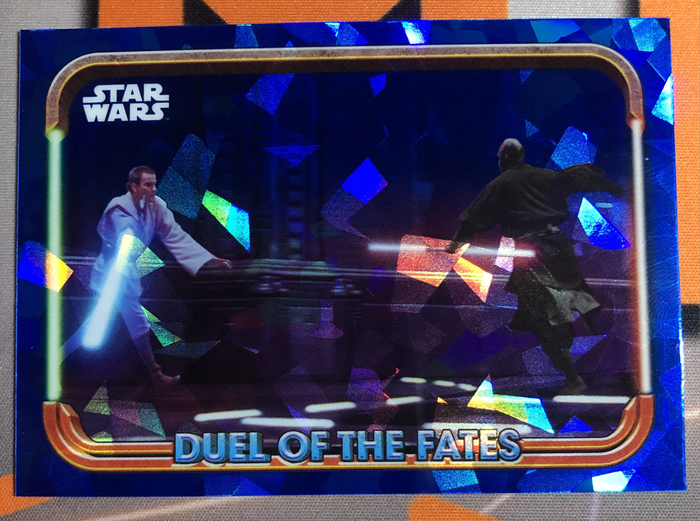 Duel of the Fates BLUE SAPHIRE Topps Star Wars trading card 