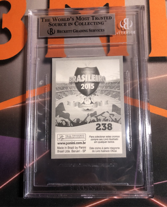 Gabriel de Jesus 2015 ROOKIE sticker BGS 9 graded soccer trading card