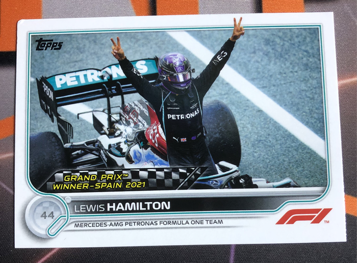 Lewis Hamilton Topps 2022 F1 Formula One trading card