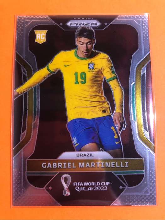Gabriel Martinelli ROOKIE Prizm 2022 World Cup Soccer trading card