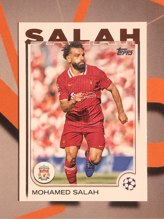 Salah Liverpool Topps 2025 Soccer trading card