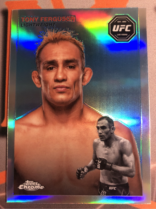 Tony Ferguson  REFRACTOR Topps Chrome 2024 UFC trading card