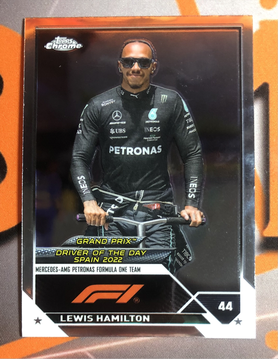 Lewis Hamilton RARE Formula One 2023 F1 Topps Chrome trading card