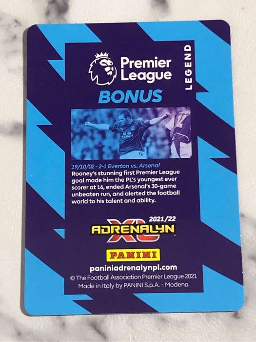 Wayne Rooney HOLOGRAM Remember the name LEGEND XL Adrenaline 2021