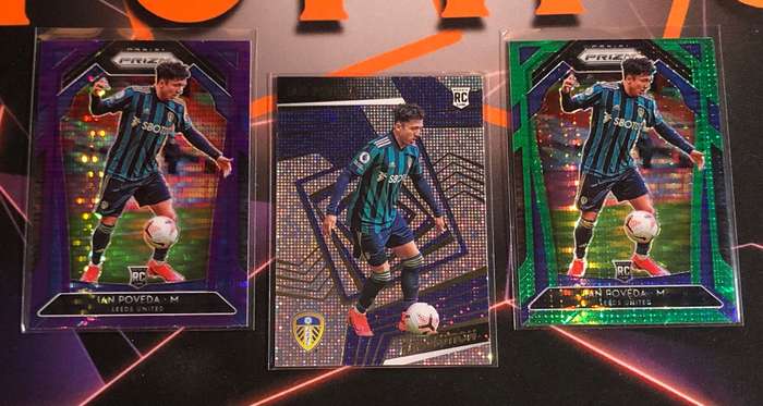 Ian Poveda ROOKIE Bundle of 3 LEEDS soccer trading cards