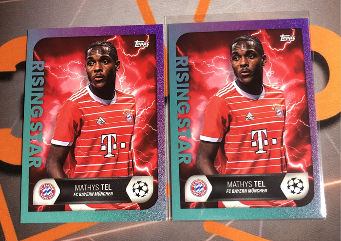 Mathys Tel Topps 2022 soccer trading card