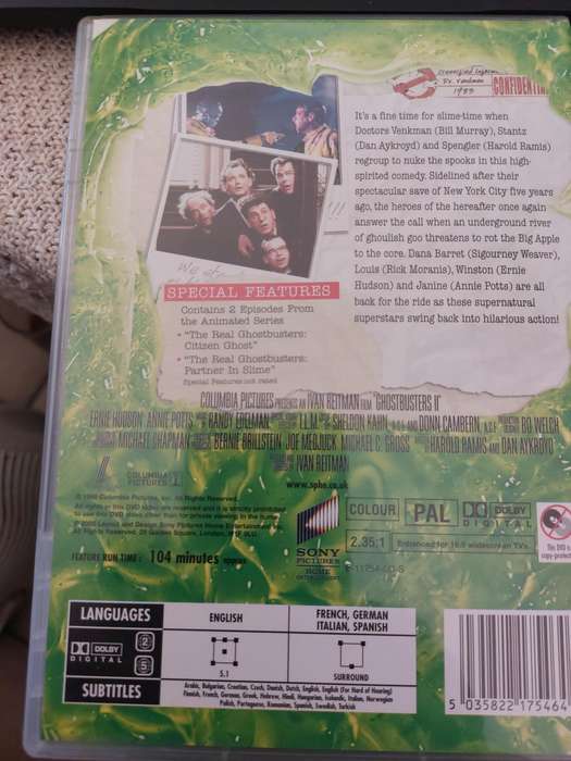 Ghostbusters/Ghostbusters 2 (DVD x 2)