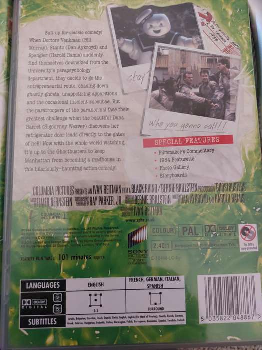 Ghostbusters/Ghostbusters 2 (DVD x 2)