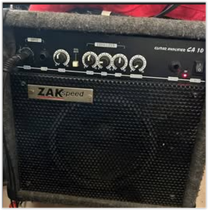 ZAKSPEED CA 10 Guitar Amplifier 3 way Audio control and OVERDRIVE.