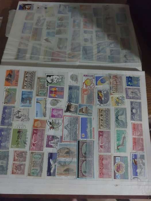 Stamp collection of 1500 stamps. some unique and valuable.