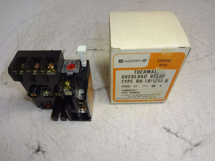 Thermal Overload Relay RH-18B/15D Allenwest