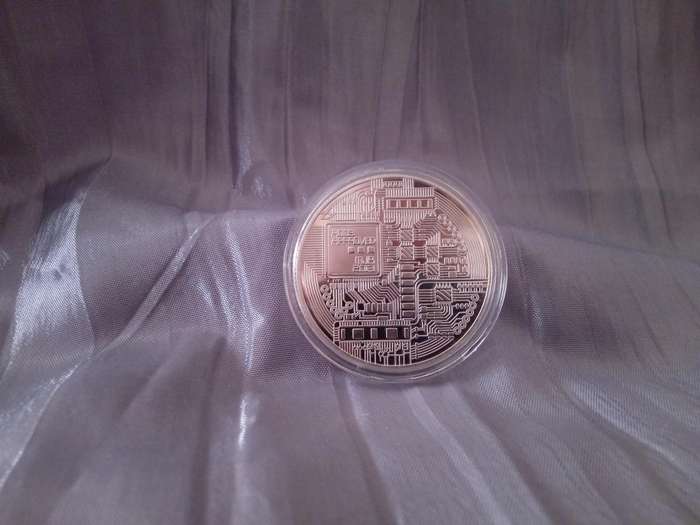 Collectible Silver Bitcoin (Approx 40mm)