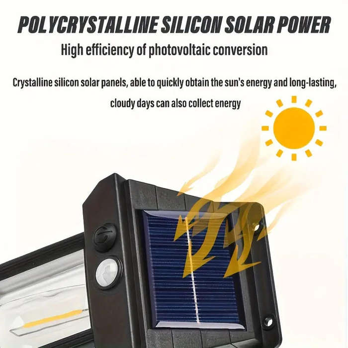 2 x Solar Outdoor Solar Wall Lanterns with Motion Sensor | IP65 Waterproof | Auto On/Off