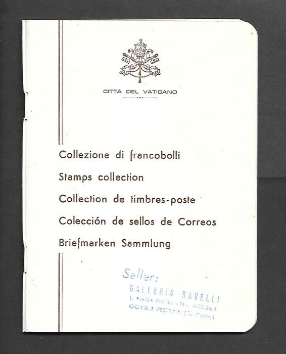 Raccolta di Francobolli, Vaticano, 1960s, 24 MH* stamps in souvenir booklet