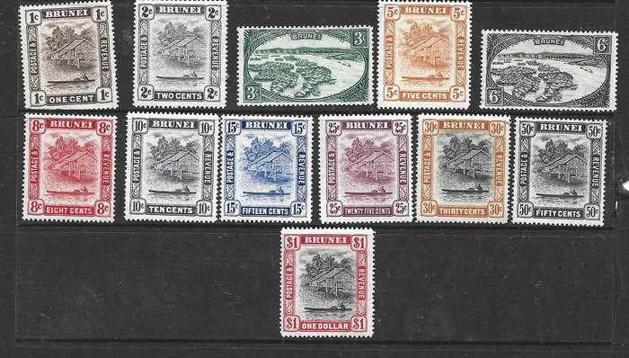 Brunei 1947 - 1951,  perf 14, MNH **