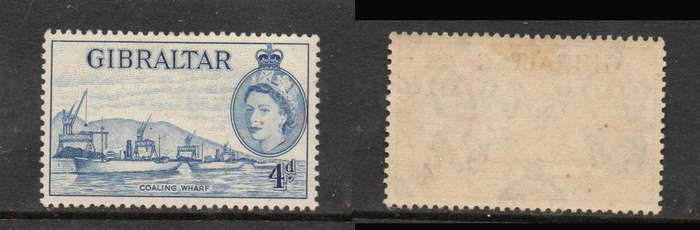Gibraltar, EIIR, 1955, 4d. ultramarine,MH *