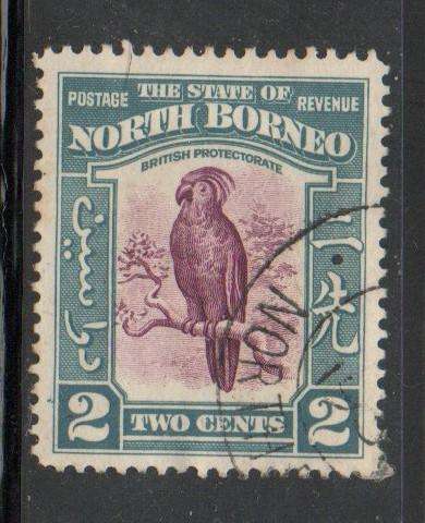 North Borneo,1939, 2 cents, purple & greenish blue, used