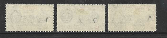 Ascension Island, GVIR, 1d, 1 1/2d, 2d, perf 14, MH *