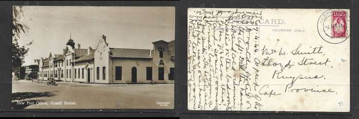 Graaff - Reinet, New Post Office, used 1d, GLENHARRY 8 AP 44 > Knysna