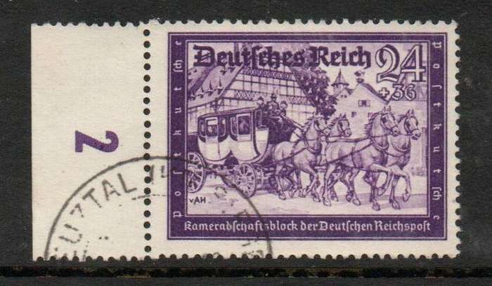 Germany, 1941, 24pf + 36pf, Postal Employees & Hitler's Culture Fund, used